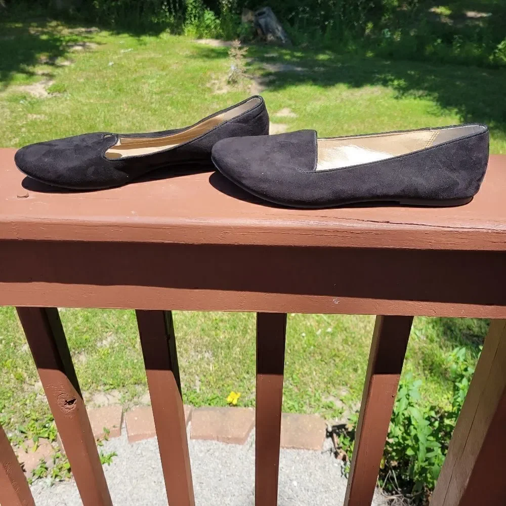 Abound Ladies solid black ballet slip on  flats, sz 5.5M